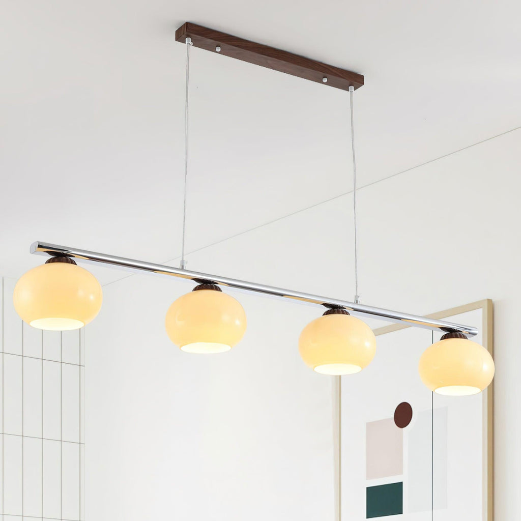 Lustra Lustre Linéaire Verre Kaki Abat-Jour - Neutralighting