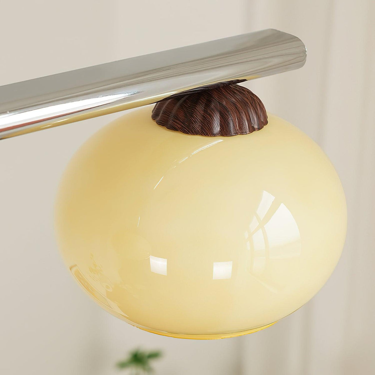 Lustra Lustre Linéaire Verre Kaki Abat-Jour - Neutralighting