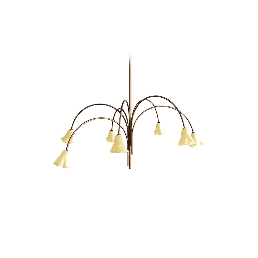Aurora Lustre Floraison Pétale Verre Bras - Neutralighting