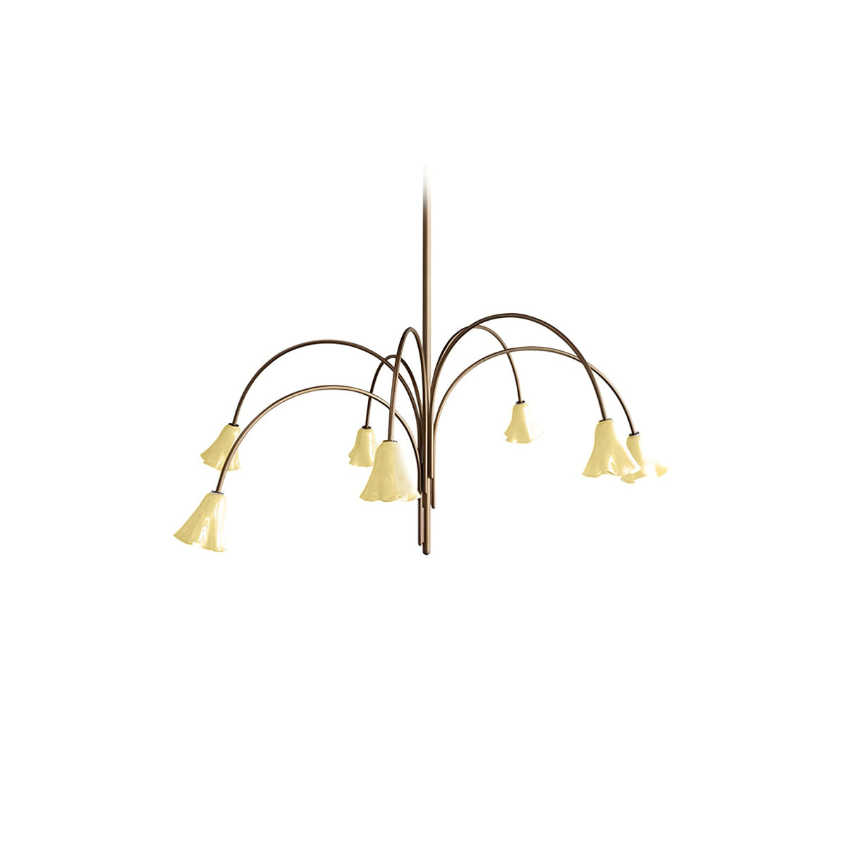 Aurora Lustre Floraison Pétale Verre Bras - Neutralighting