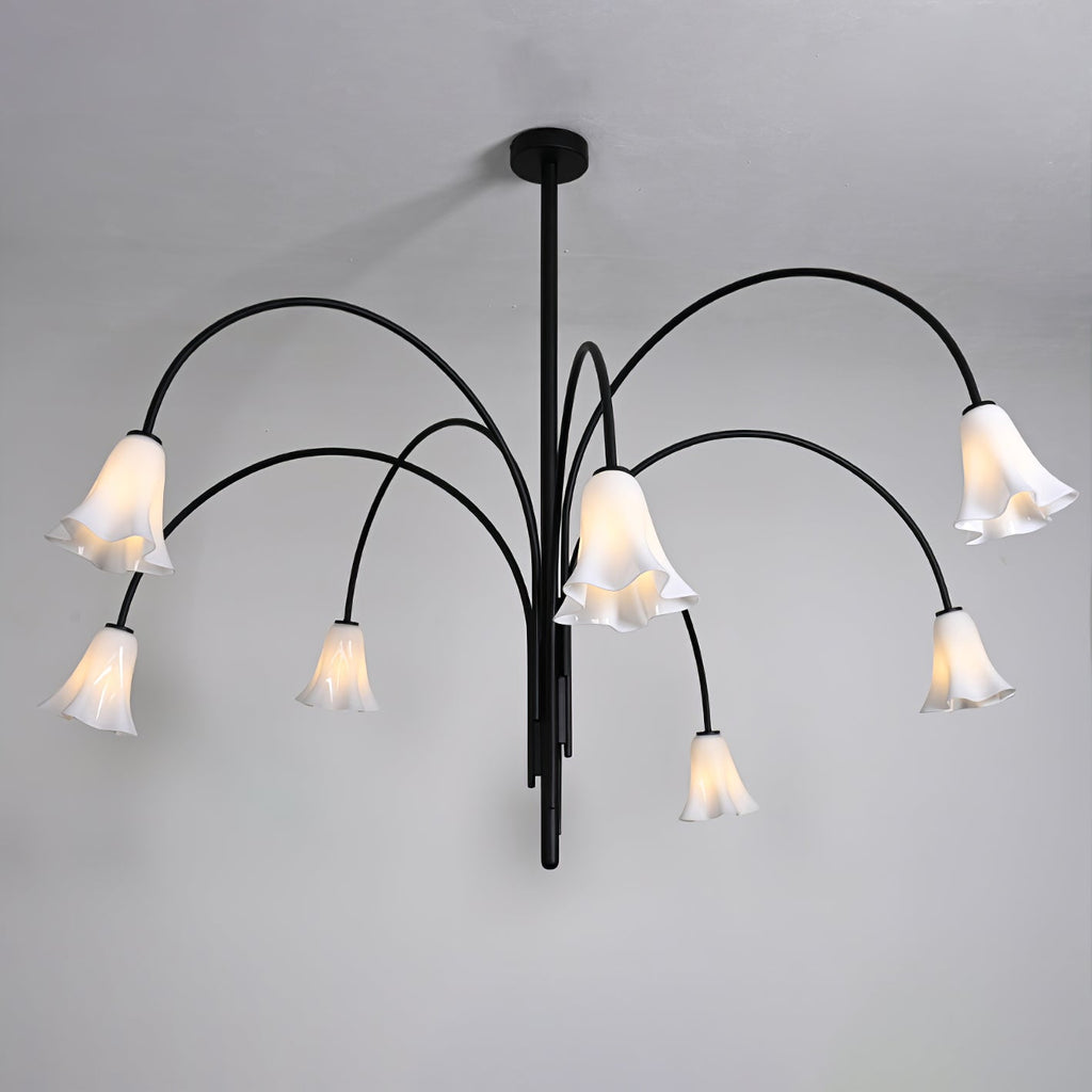 Aurora Lustre Floraison Pétale Verre Bras - Neutralighting