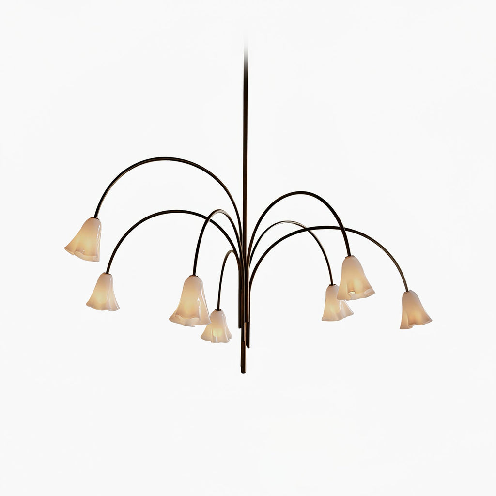 Aurora Lustre Floraison Pétale Verre Bras - Neutralighting
