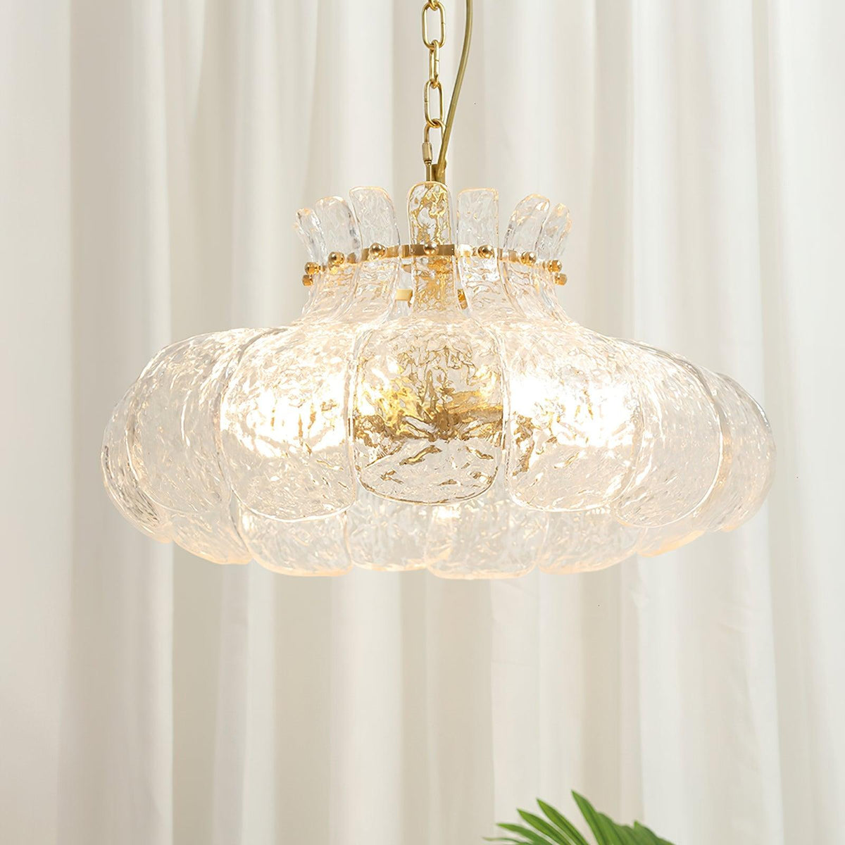 Lunace Laiton Verre Glamour Pendentif Lumière - Neutralighting