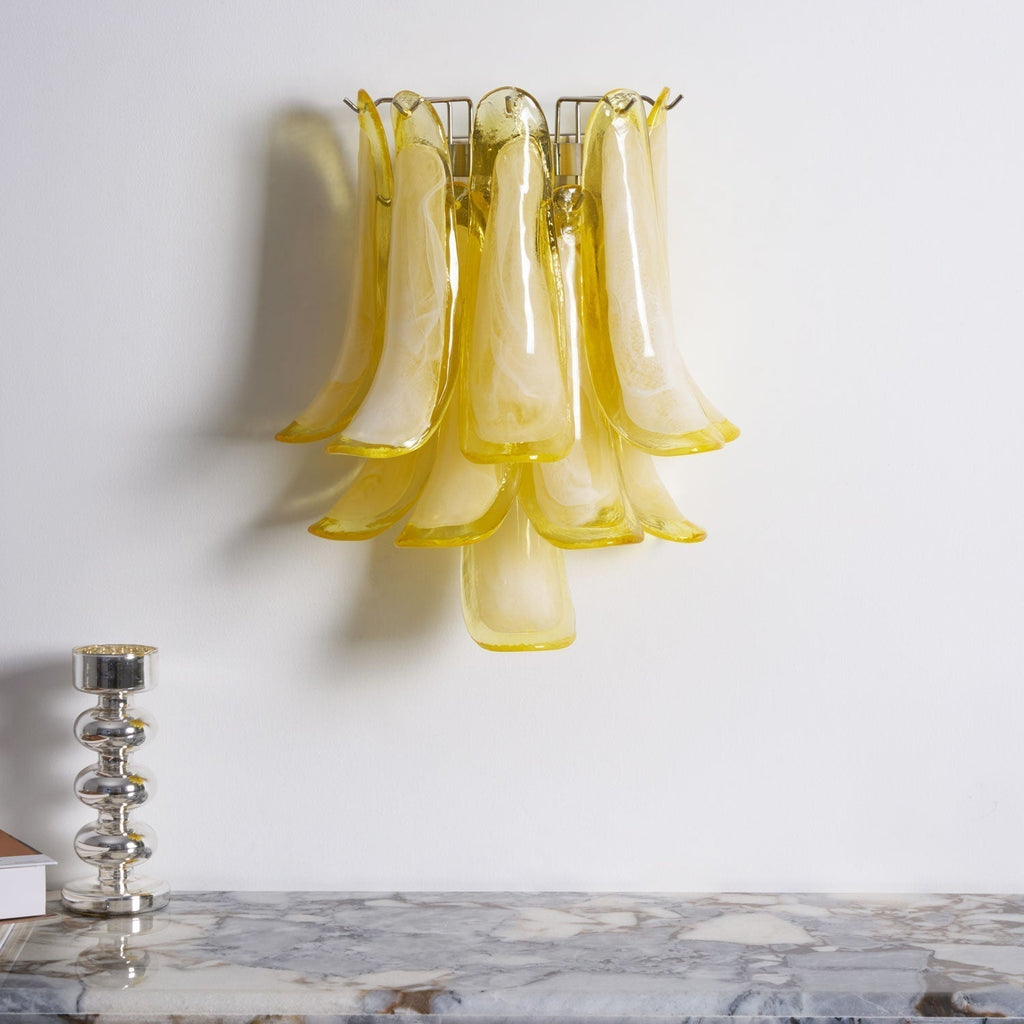 Aurora Luminaire Mural Pétale Forme Verre Vintage Artistique - Neutralighting