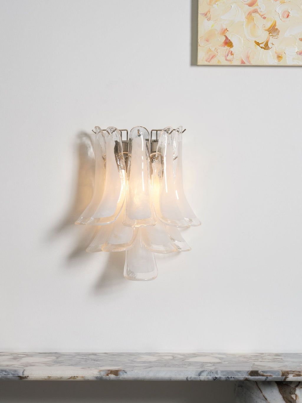 Aurora Luminaire Mural Pétale Forme Verre Vintage Artistique - Neutralighting