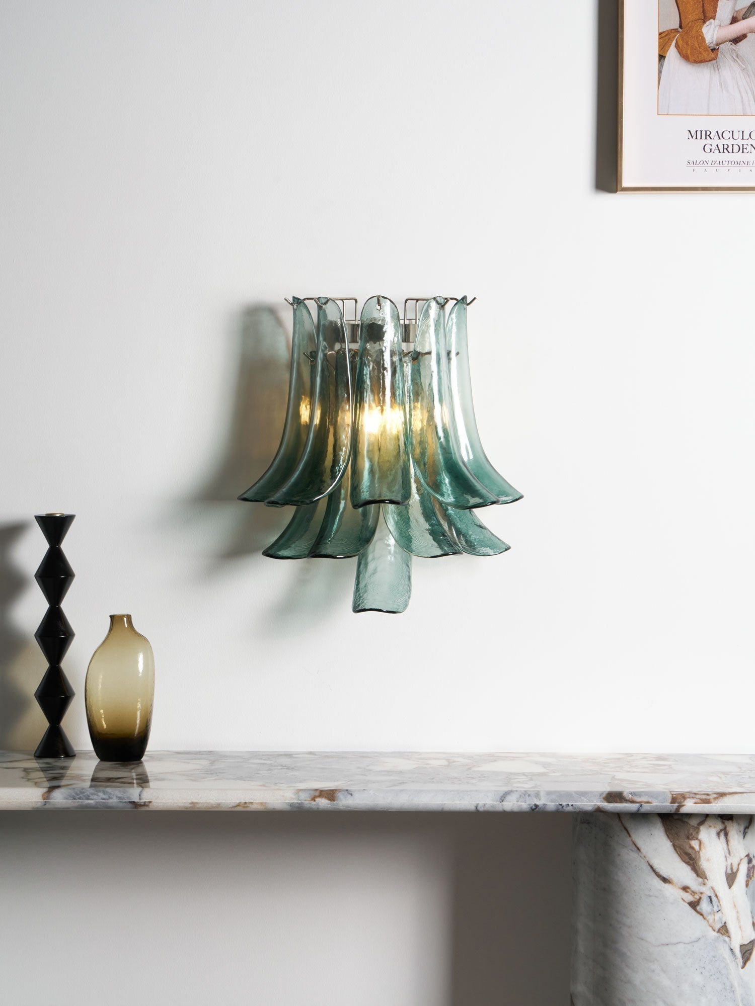 Aurora Luminaire Mural Pétale Forme Verre Vintage Artistique - Neutralighting