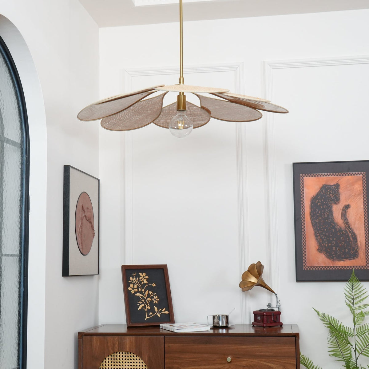 Flora Suspension en Tissu Bohémienne - Neutralighting