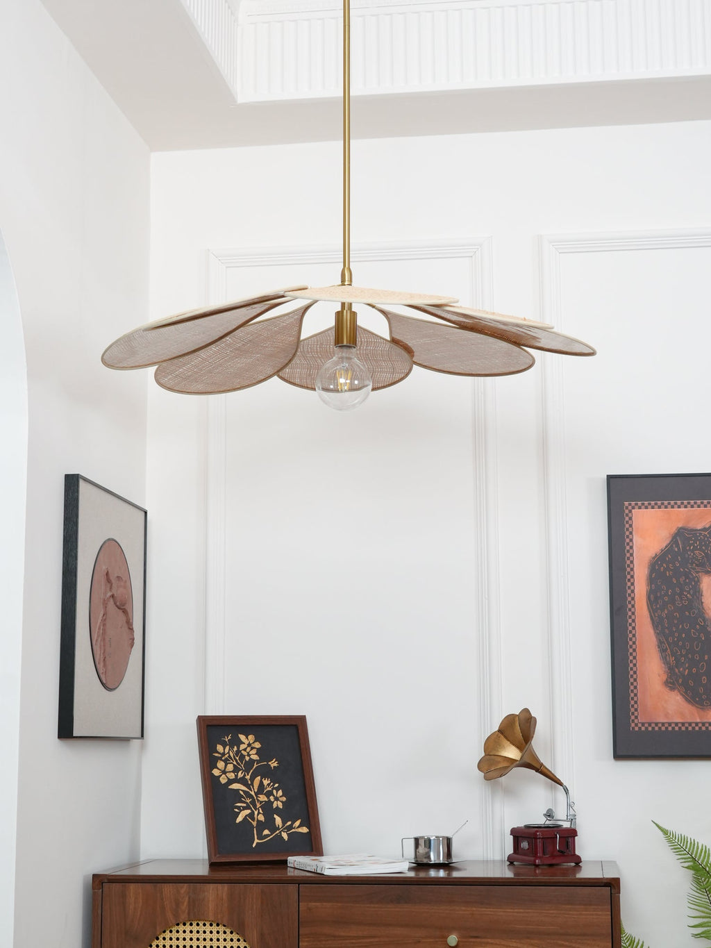 Flora Suspension en Tissu Bohémienne - Neutralighting
