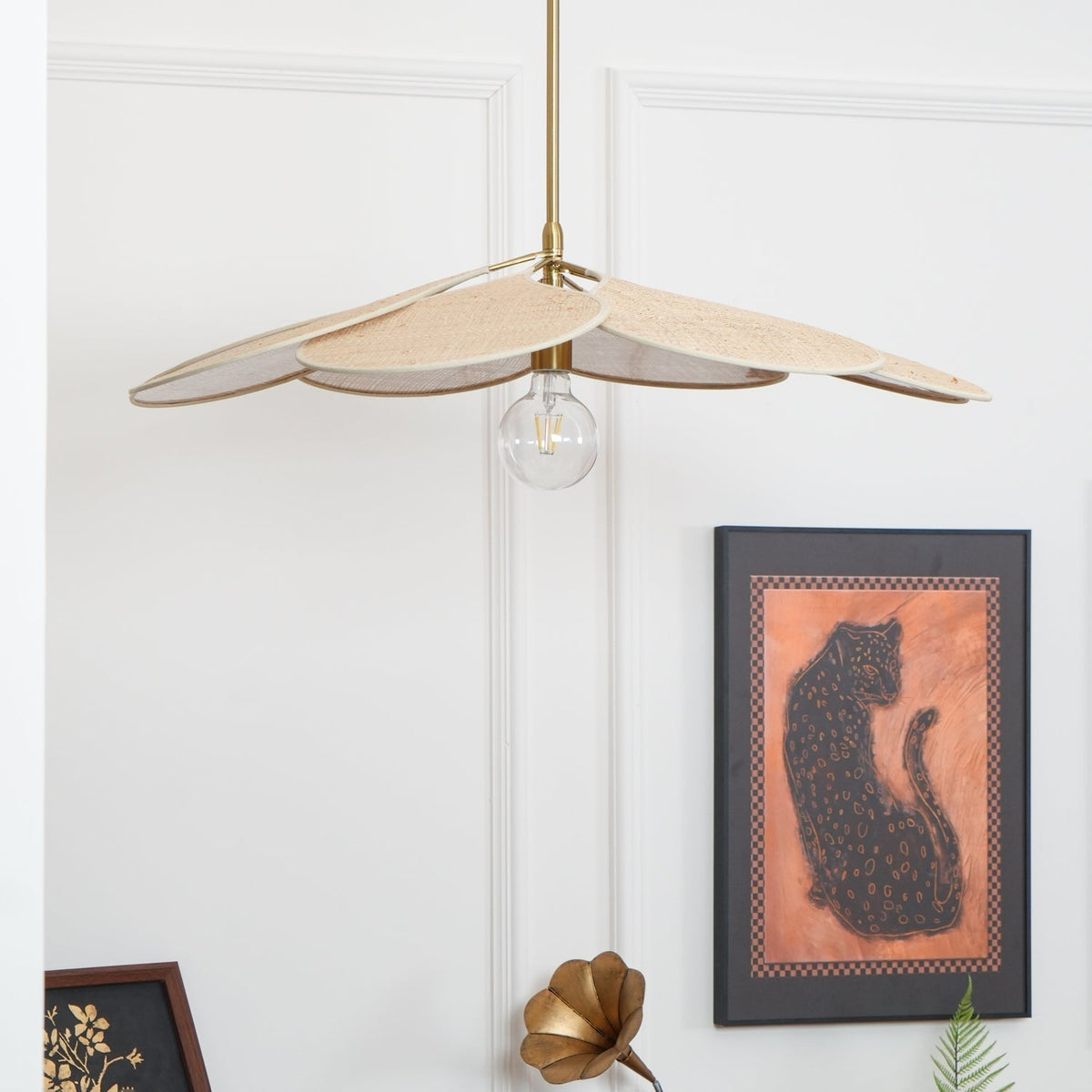 Flora Suspension en Tissu Bohémienne - Neutralighting