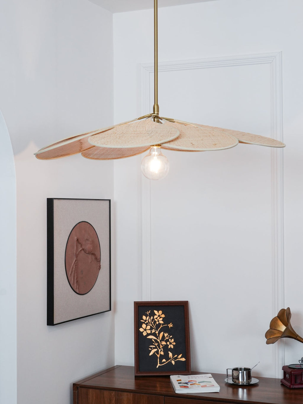 Flora Suspension en Tissu Bohémienne - Neutralighting
