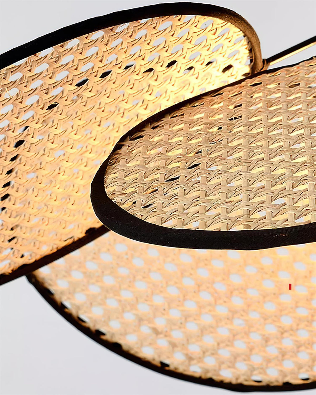 Vemarora Premium Élégance Pétales Rotin Tissu Pendentif Lampe - Neutralighting