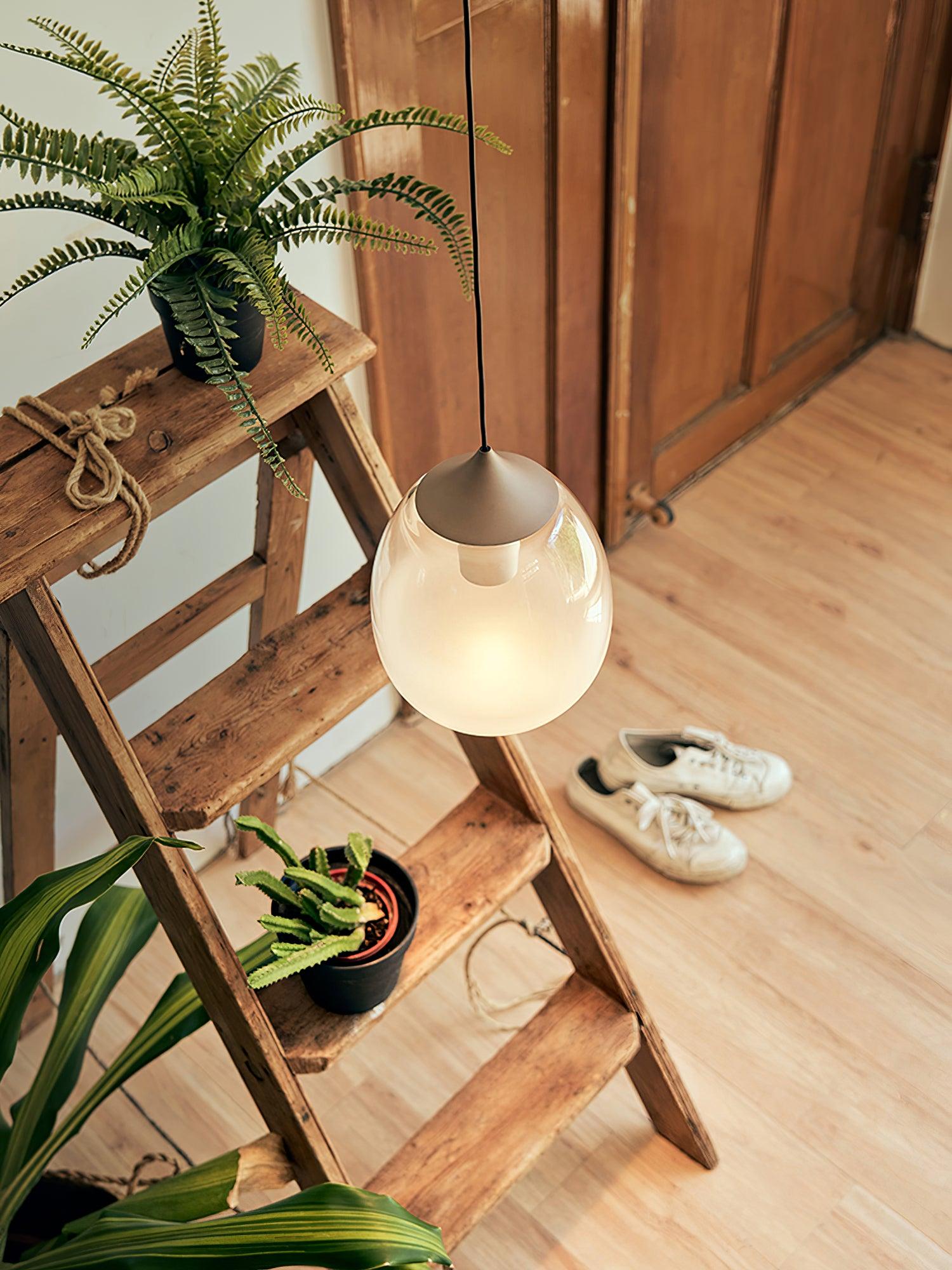 Ovoin Suspension Lampe Artistique en Verre - Neutralighting