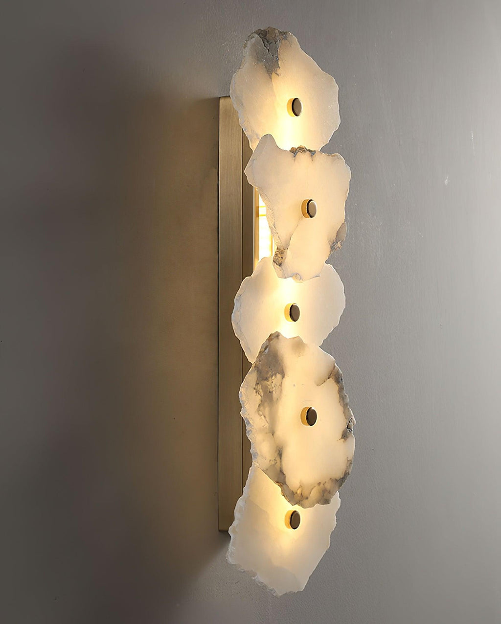 Alaeila Applique Murale en Albâtre avec Rameau Floral - Neutralighting