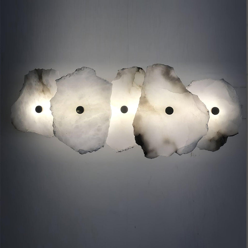 Alaeila Applique Murale en Albâtre avec Rameau Floral - Neutralighting