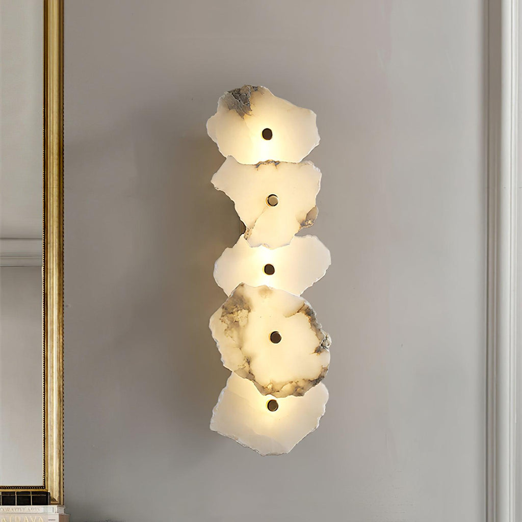 Alaeila Applique Murale en Albâtre avec Rameau Floral - Neutralighting