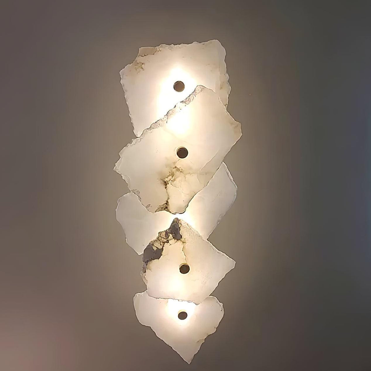 Alaeila Applique Murale en Albâtre avec Rameau Floral - Neutralighting