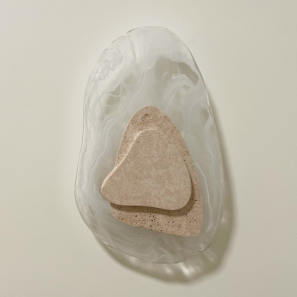 Zenorarae Applique Murale Verre Travertin Créativité Individuelle - Neutralighting