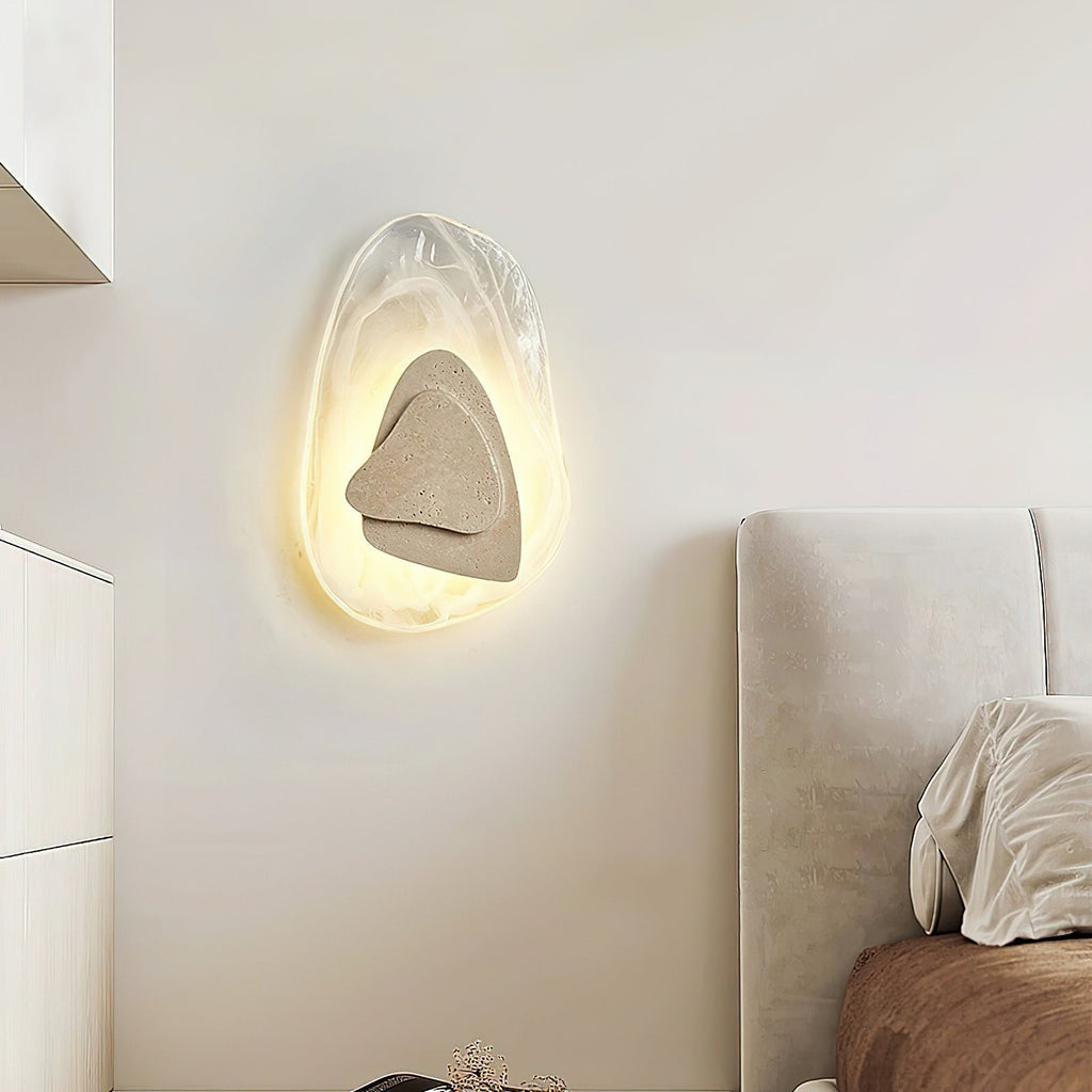 Zenorarae Applique Murale Verre Travertin Créativité Individuelle - Neutralighting