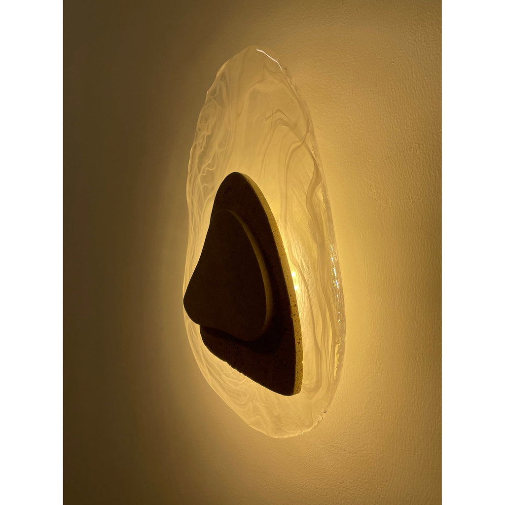 Zenorarae Applique Murale Verre Travertin Créativité Individuelle - Neutralighting