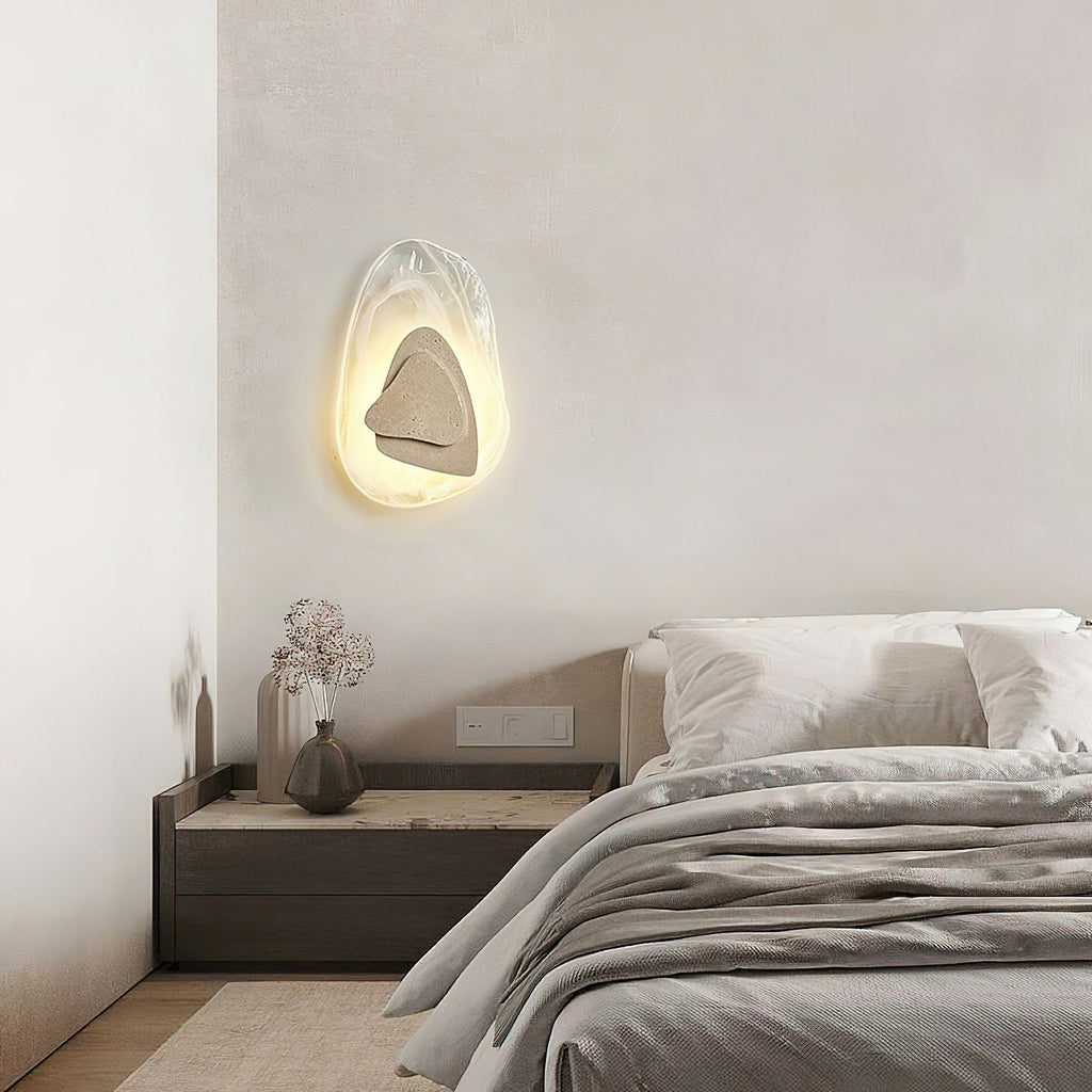 Zenorarae Applique Murale Verre Travertin Créativité Individuelle - Neutralighting