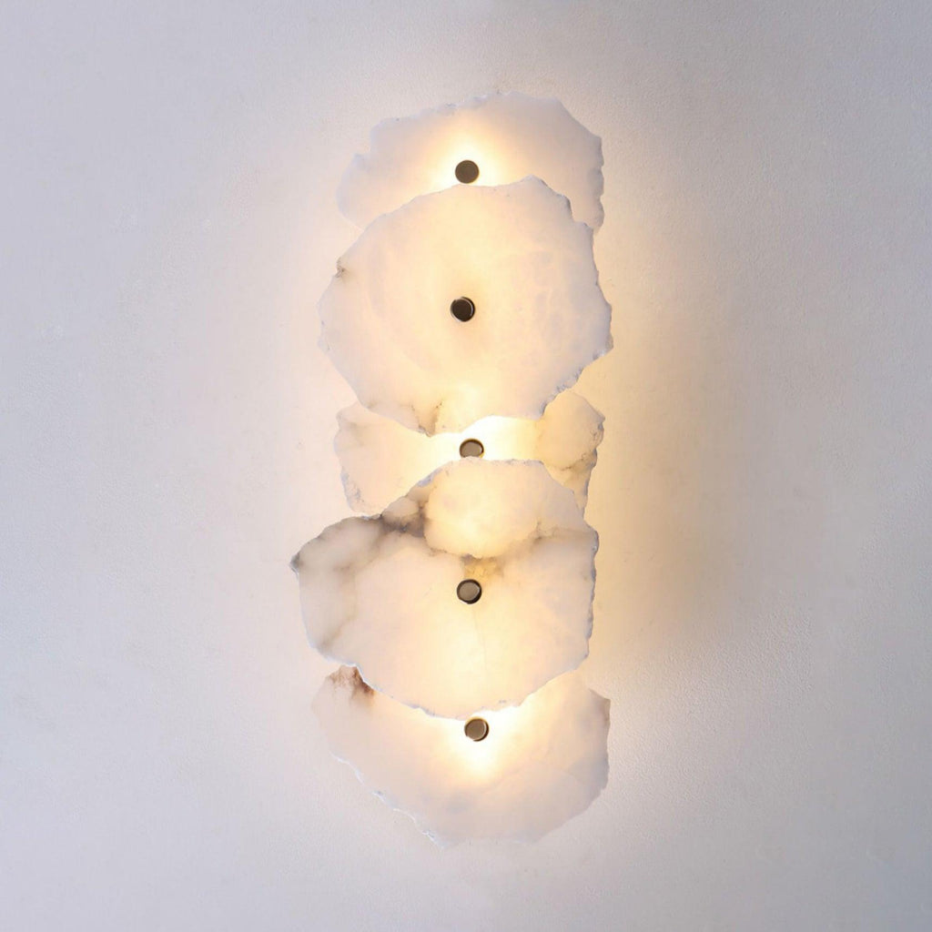 Alaeila Applique Murale en Albâtre avec Rameau Floral - Neutralighting
