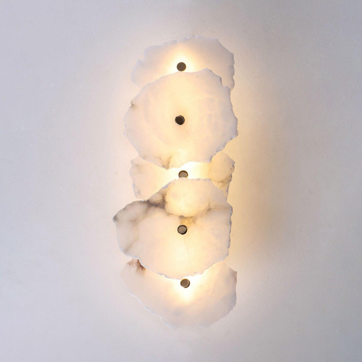 Alaeila Applique Murale en Albâtre avec Rameau Floral - Neutralighting