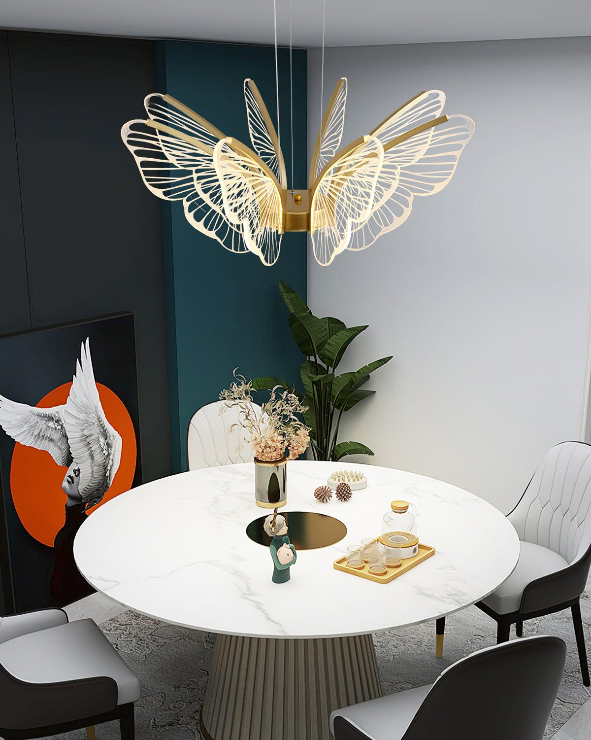 Lustra Chandelier en Cristal Ailes de Papillon - Neutralighting