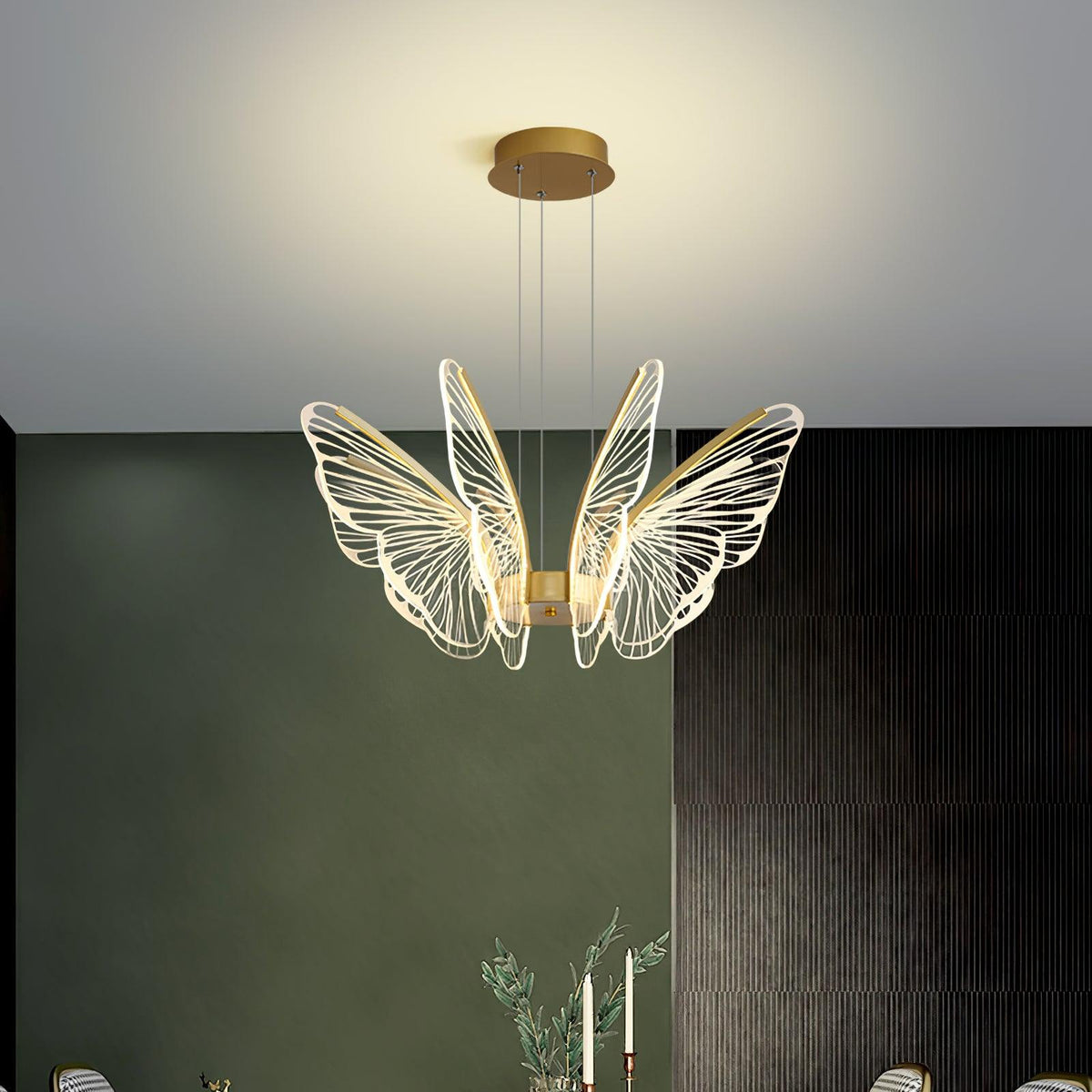 Lustra Chandelier en Cristal Ailes de Papillon - Neutralighting