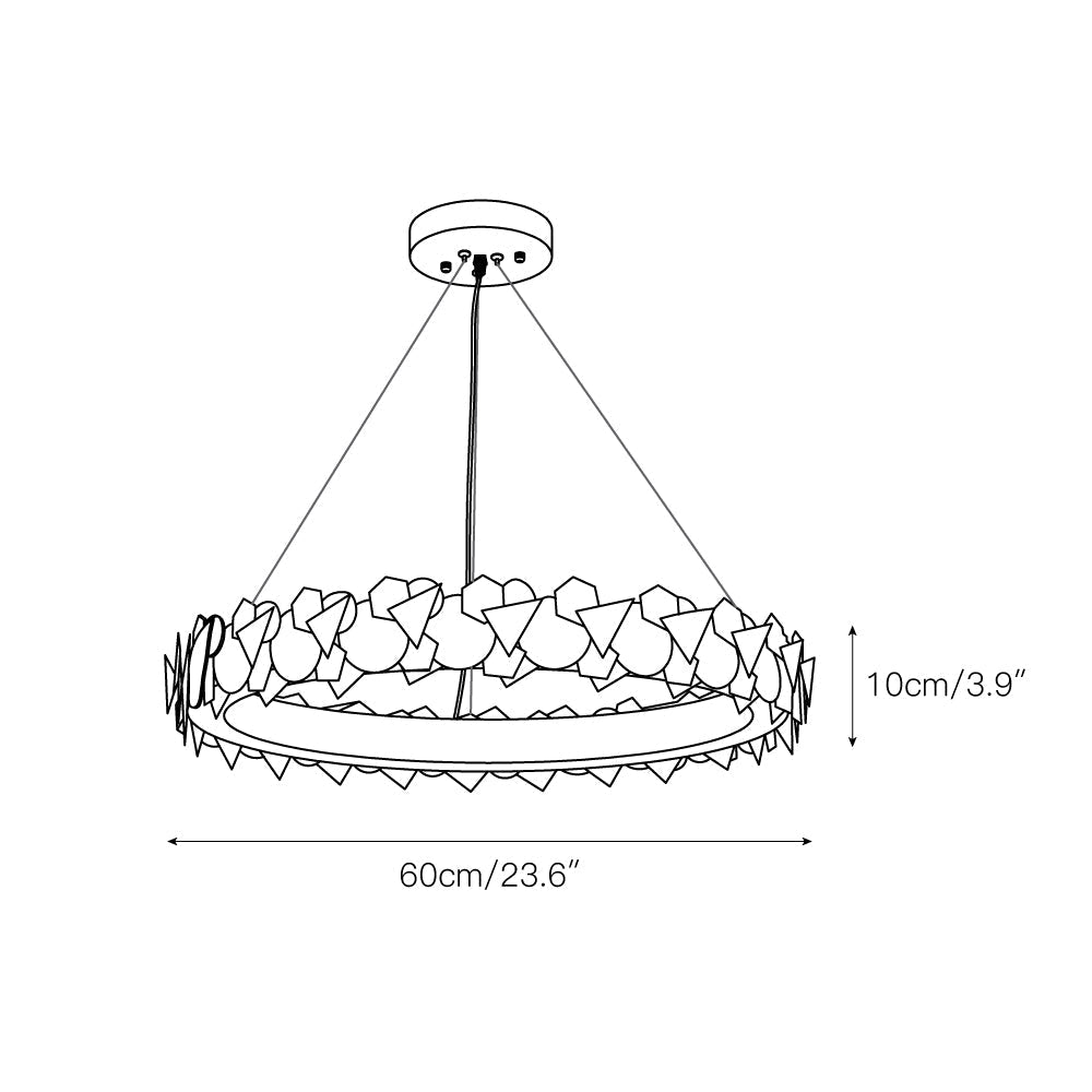 Philomenos Lustre Métal Halo Minimaliste Moderne - Neutralighting