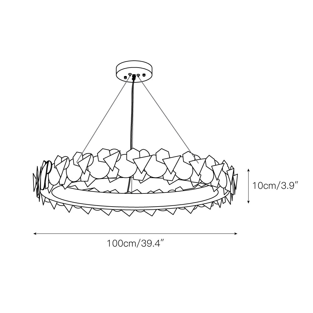 Philomenos Lustre Métal Halo Minimaliste Moderne - Neutralighting