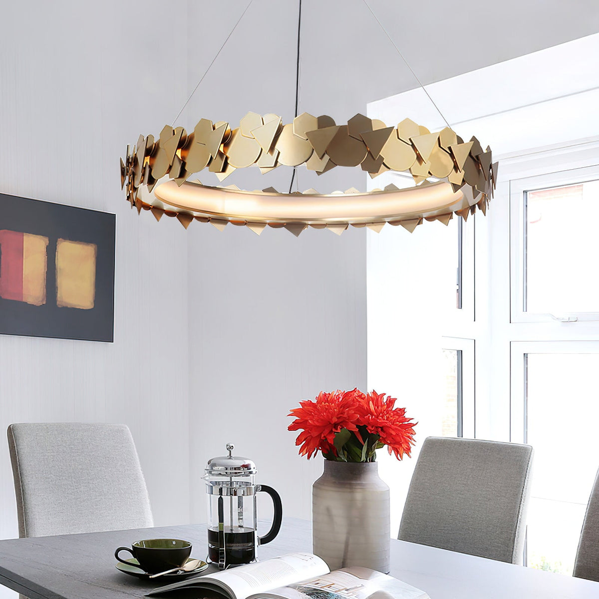 Philomenos Lustre Métal Halo Minimaliste Moderne - Neutralighting