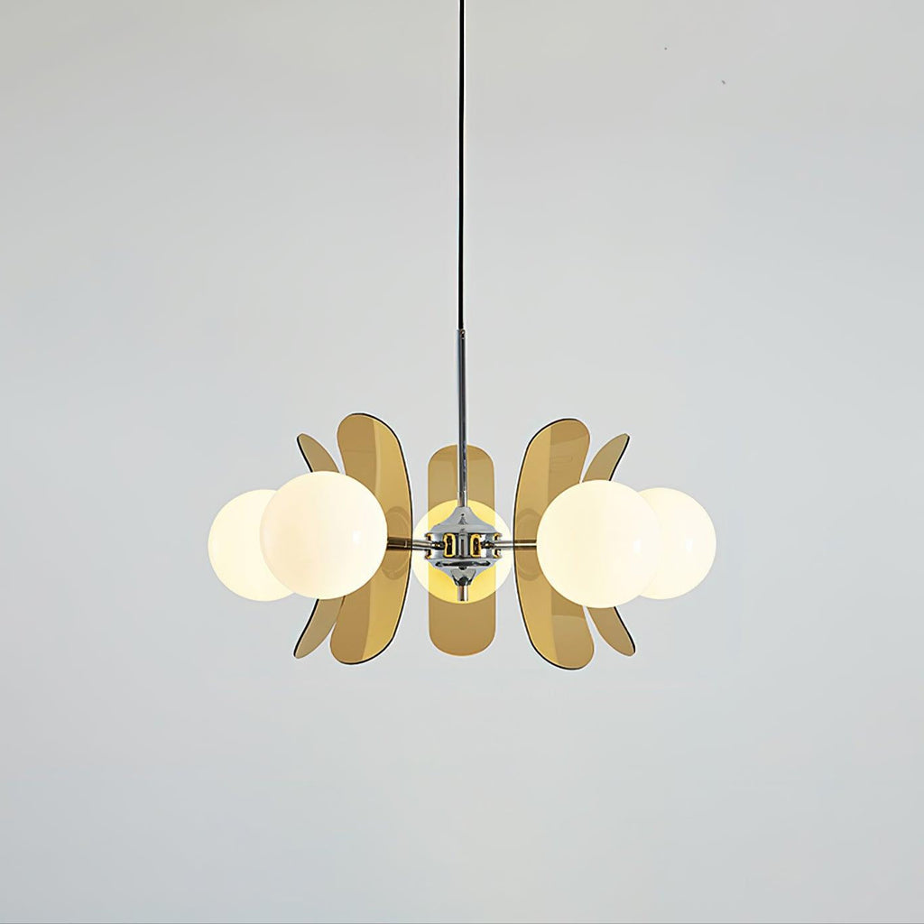 Lustra Chandelier en Verre Moderne Chrome Élégant - Neutralighting