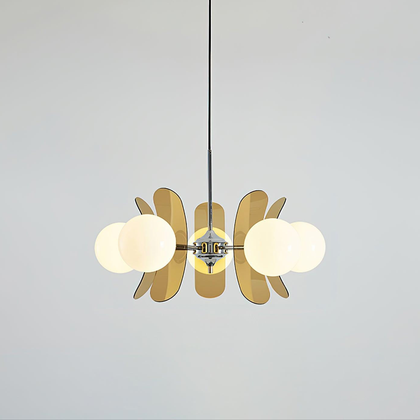 Lustra Chandelier en Verre Moderne Chrome Élégant - Neutralighting
