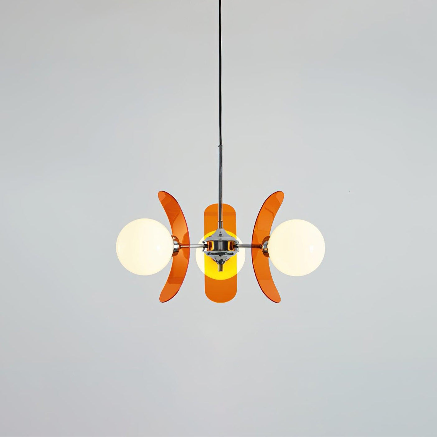 Lustra Chandelier en Verre Moderne Chrome Élégant - Neutralighting