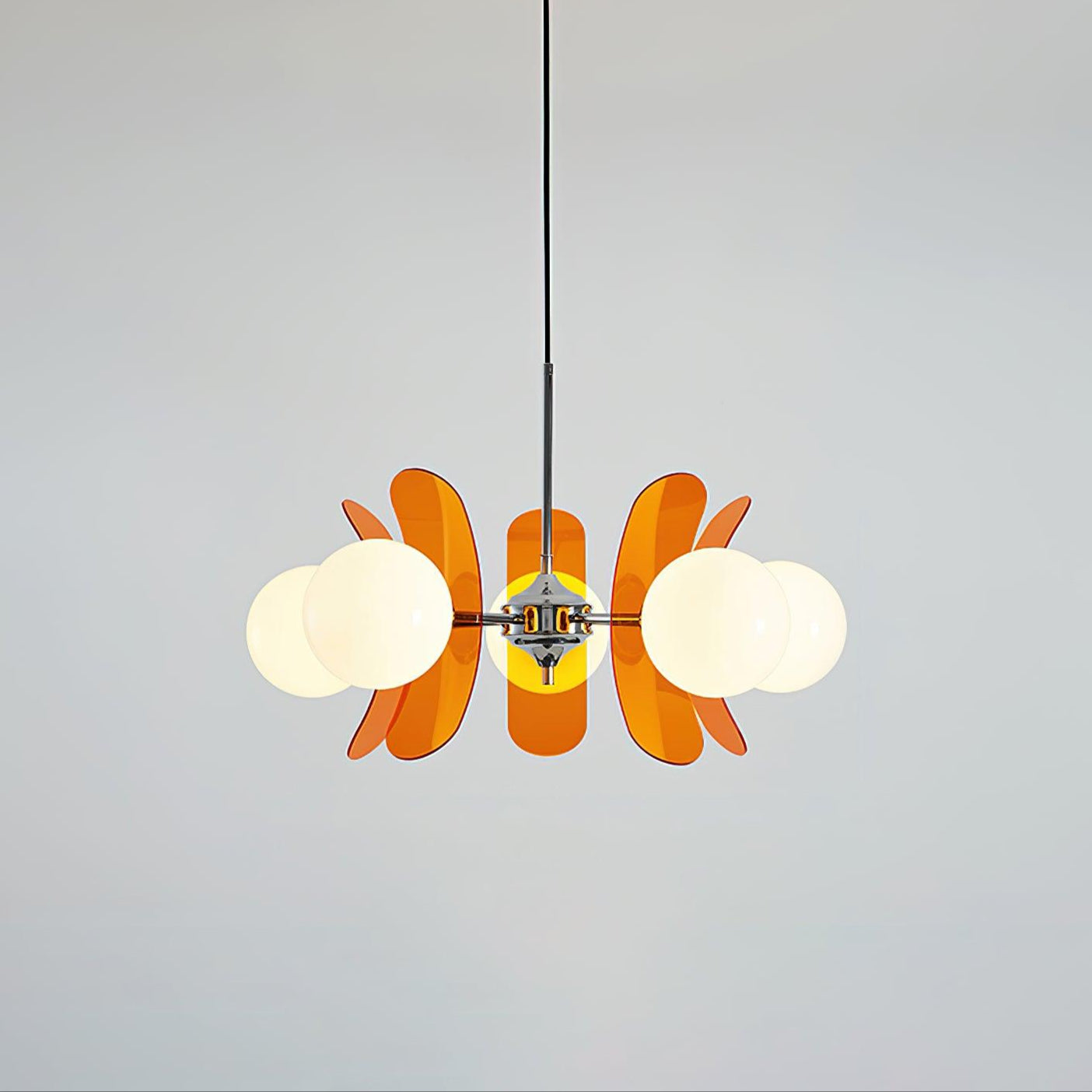 Lustra Chandelier en Verre Moderne Chrome Élégant - Neutralighting