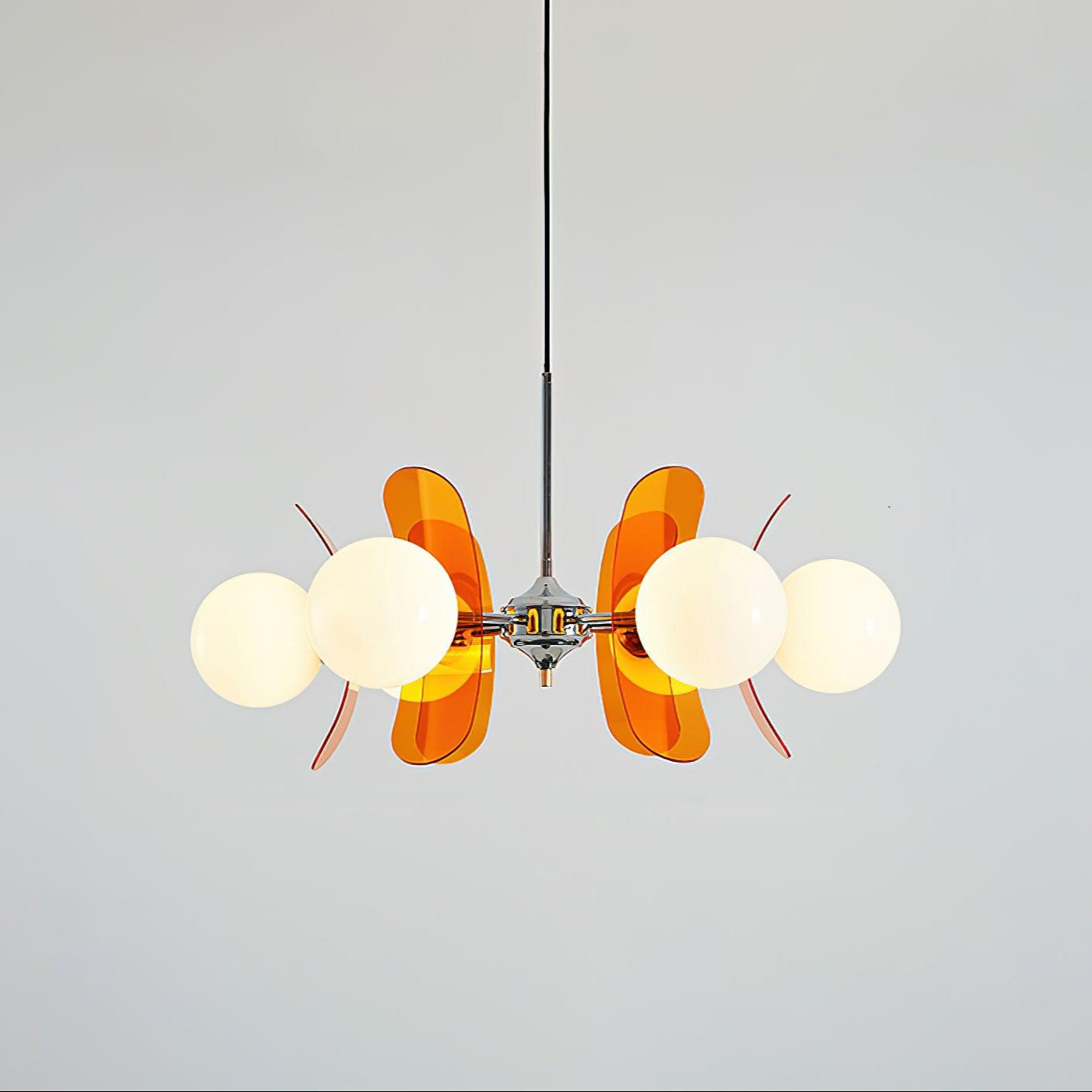 Lustra Chandelier en Verre Moderne Chrome Élégant - Neutralighting