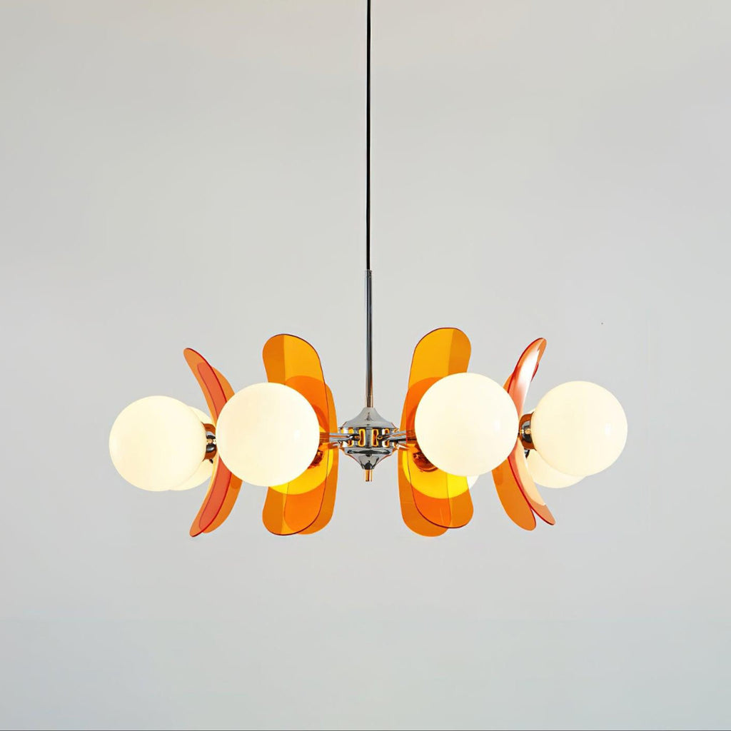 Lustra Chandelier en Verre Moderne Chrome Élégant - Neutralighting