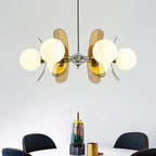 Lustra Chandelier en Verre Moderne Chrome Élégant - Neutralighting