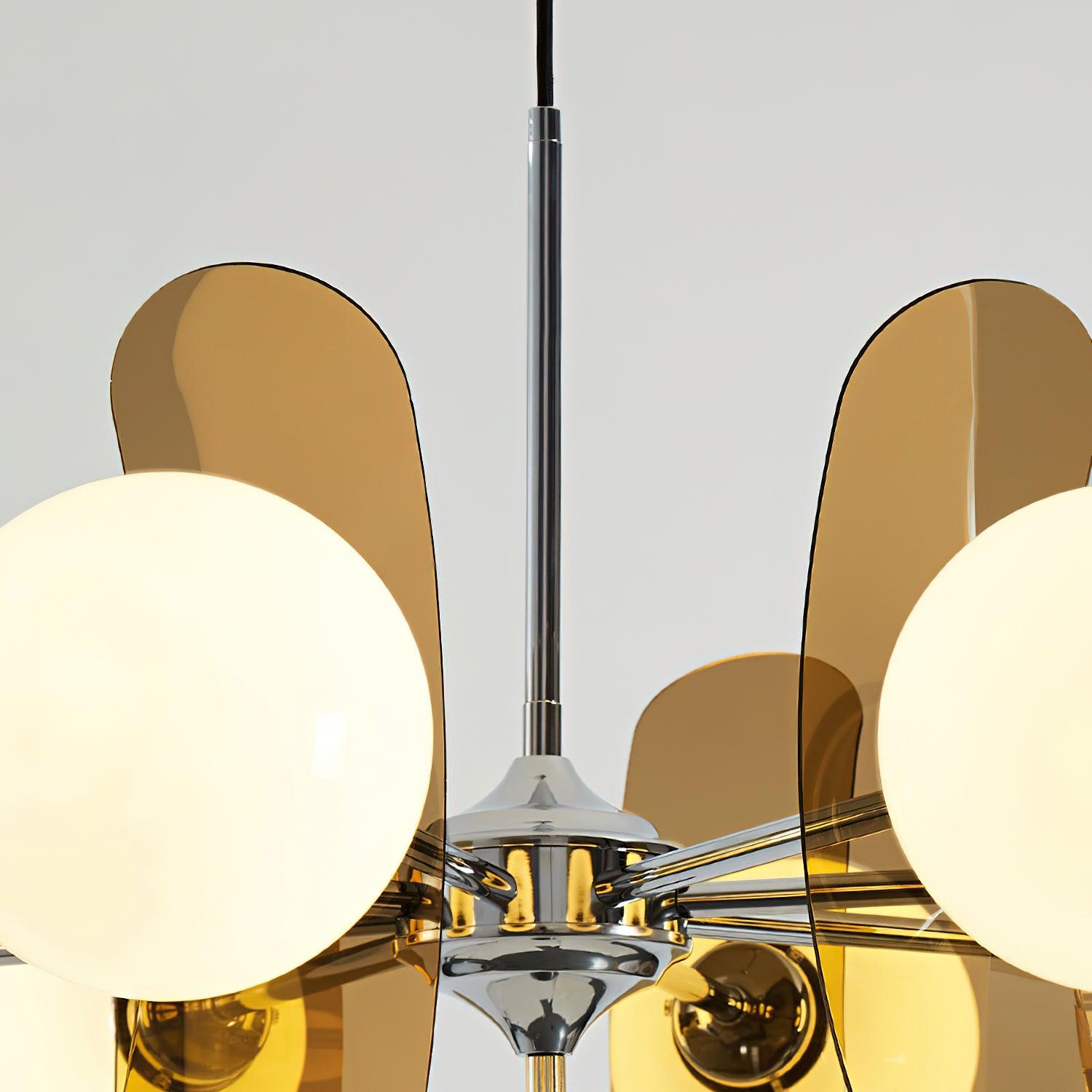 Lustra Chandelier en Verre Moderne Chrome Élégant - Neutralighting