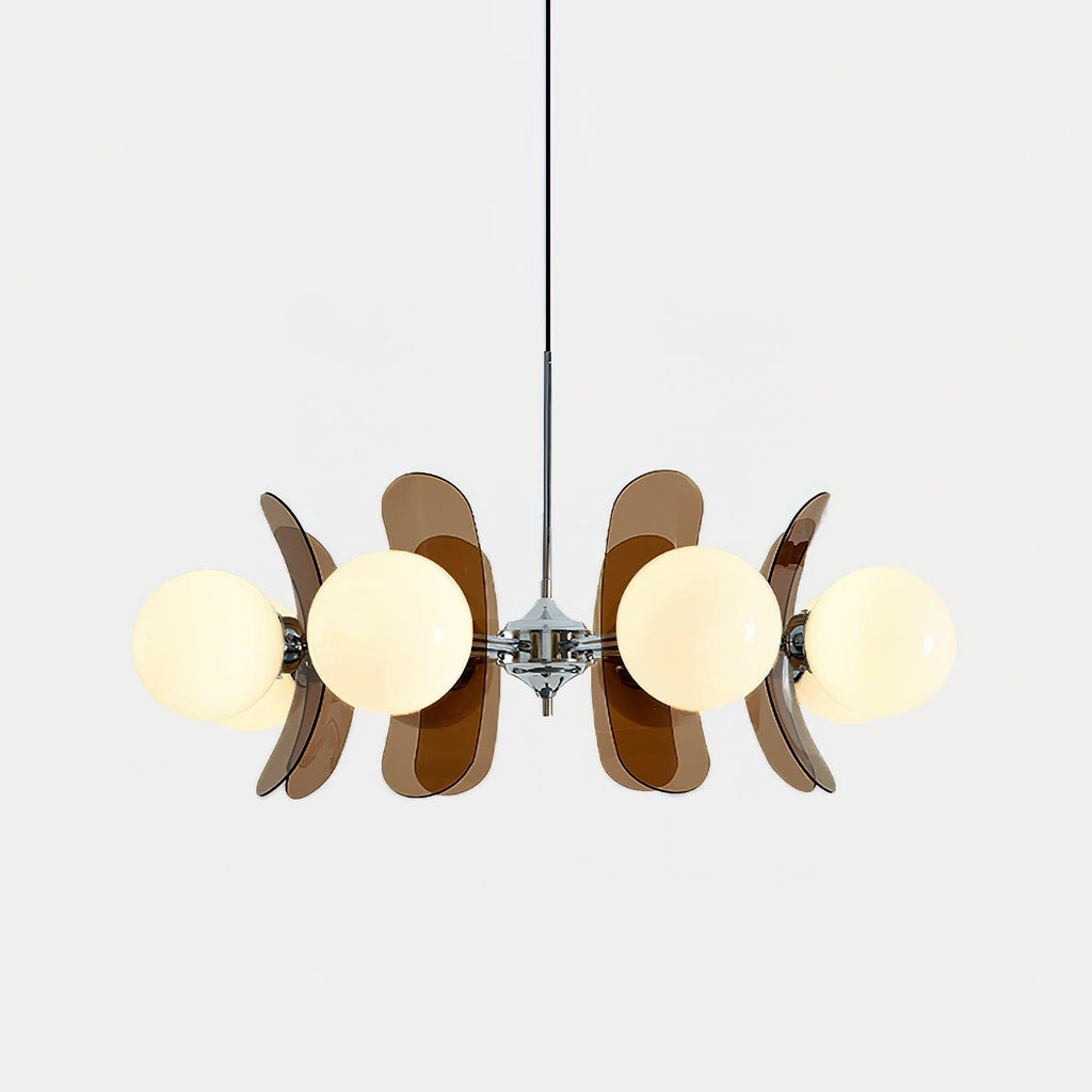 Lustra Chandelier en Verre Moderne Chrome Élégant - Neutralighting
