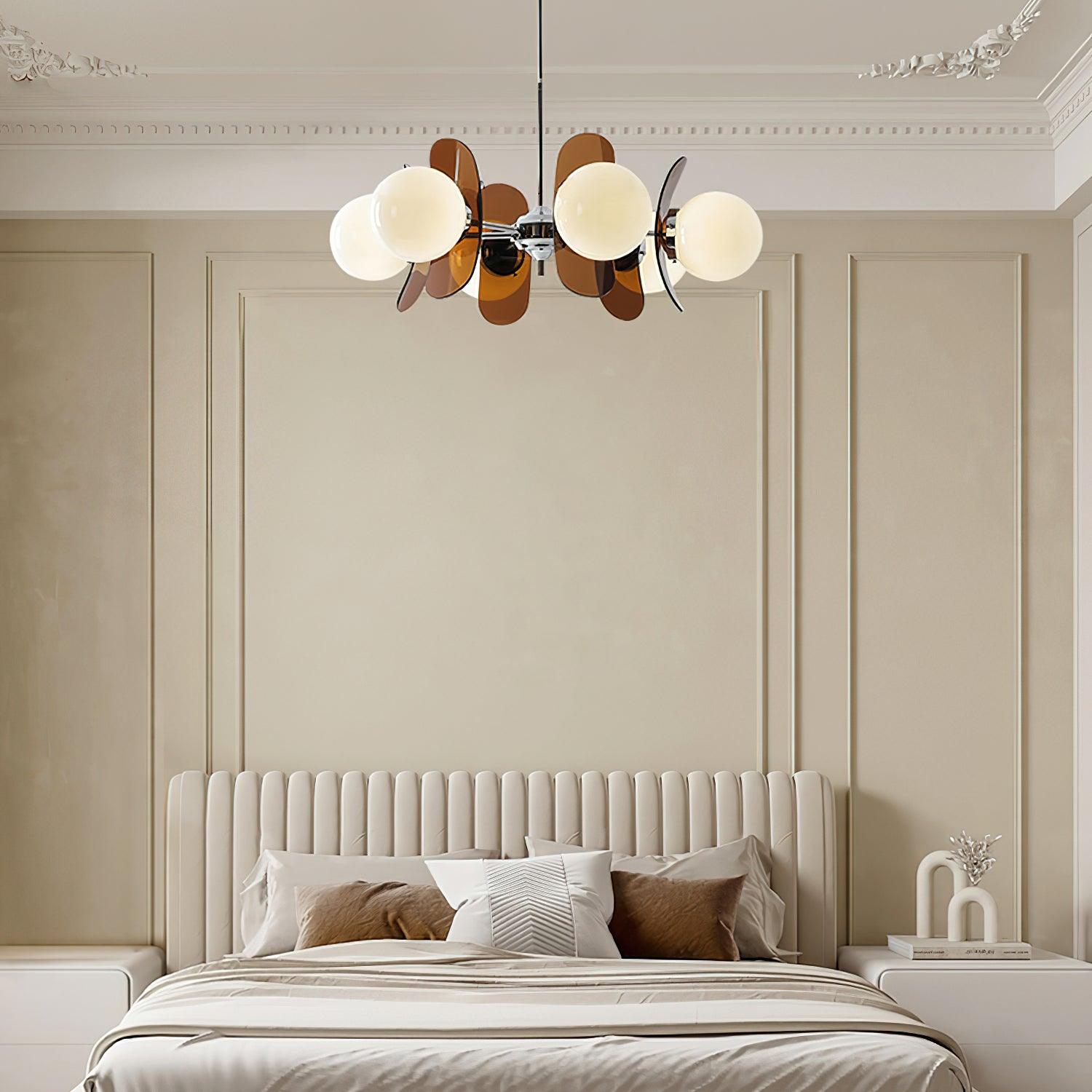 Lustra Chandelier en Verre Moderne Chrome Élégant - Neutralighting