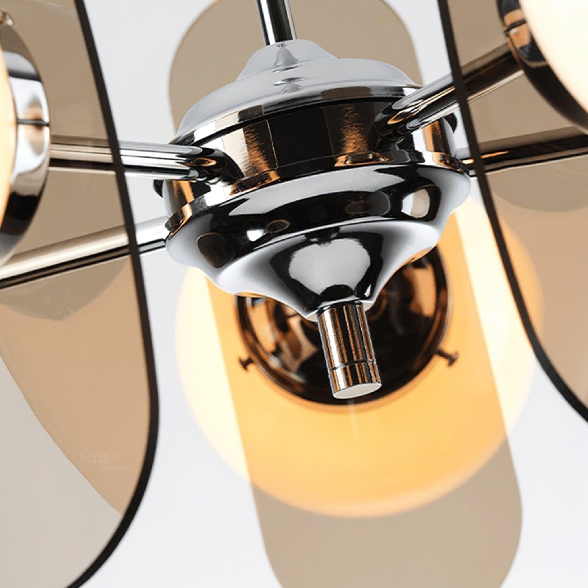 Lustra Chandelier en Verre Moderne Chrome Élégant - Neutralighting