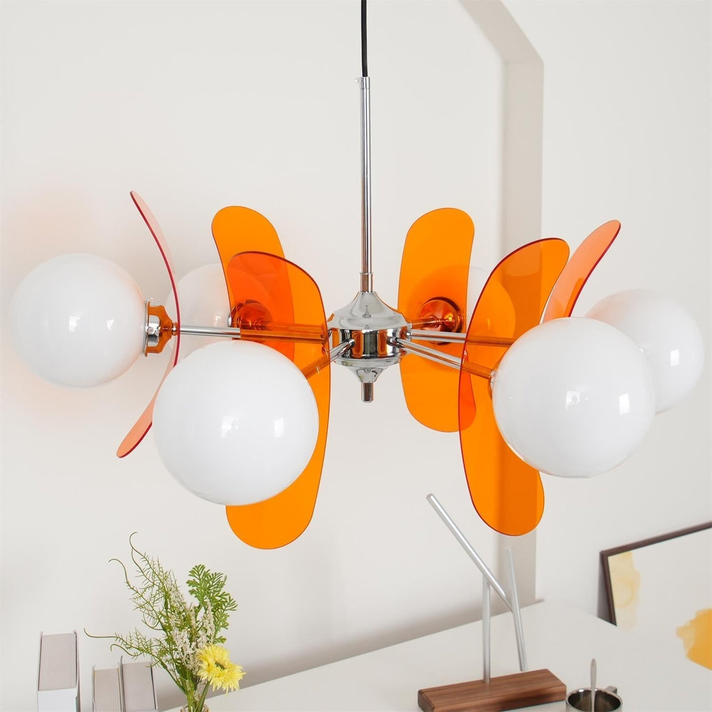 Lustra Chandelier en Verre Moderne Chrome Élégant - Neutralighting
