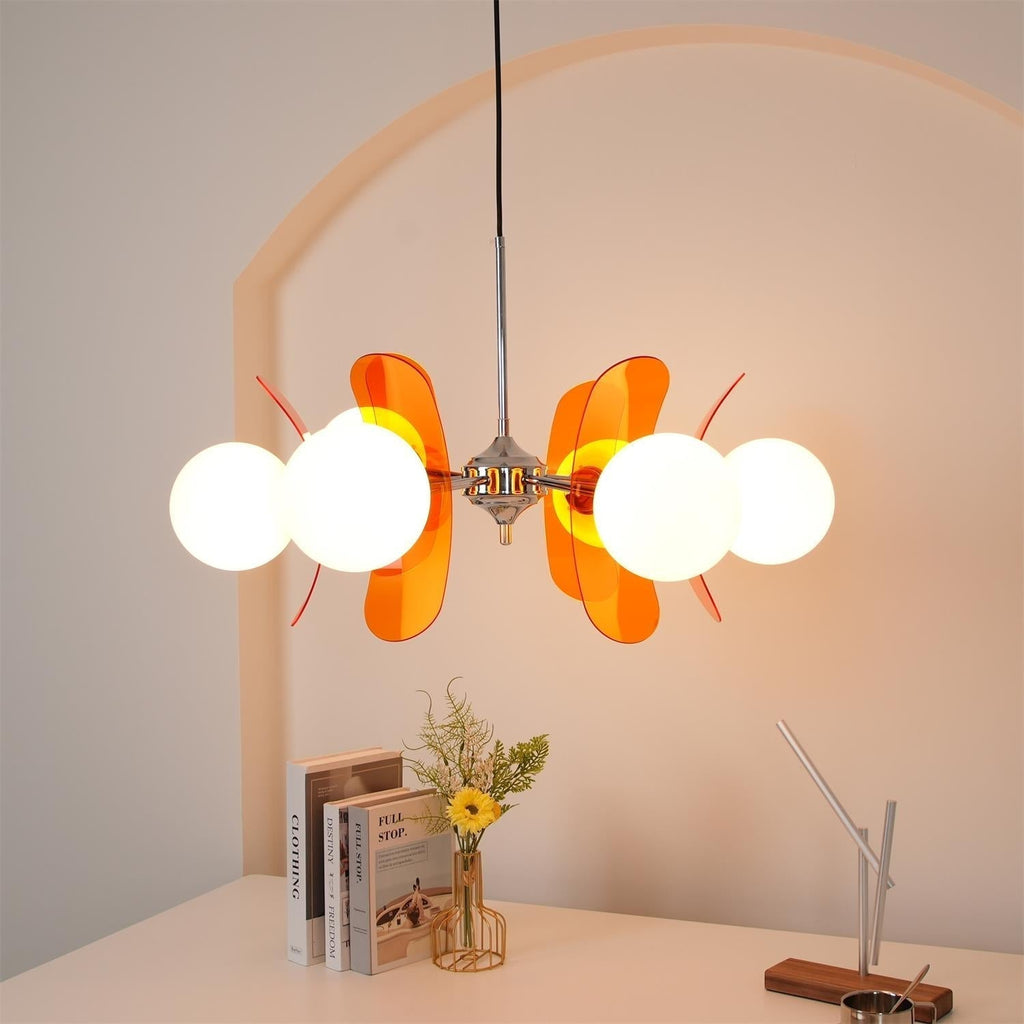 Lustra Chandelier en Verre Moderne Chrome Élégant - Neutralighting