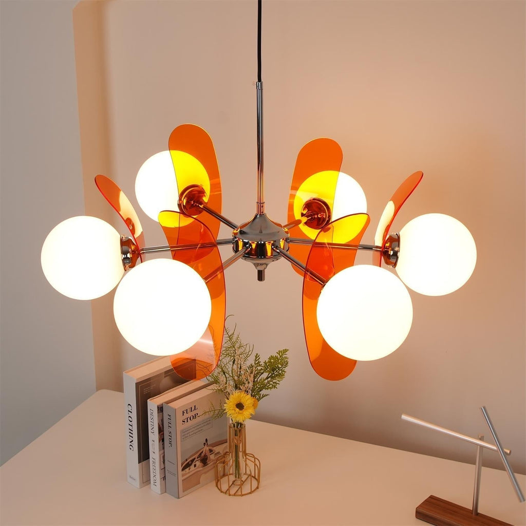 Lustra Chandelier en Verre Moderne Chrome Élégant - Neutralighting