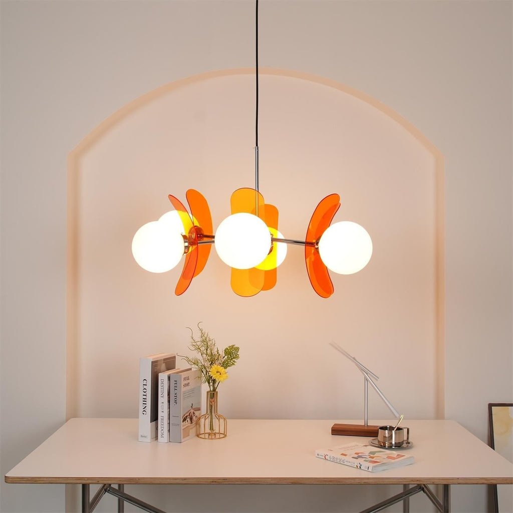 Lustra Chandelier en Verre Moderne Chrome Élégant - Neutralighting