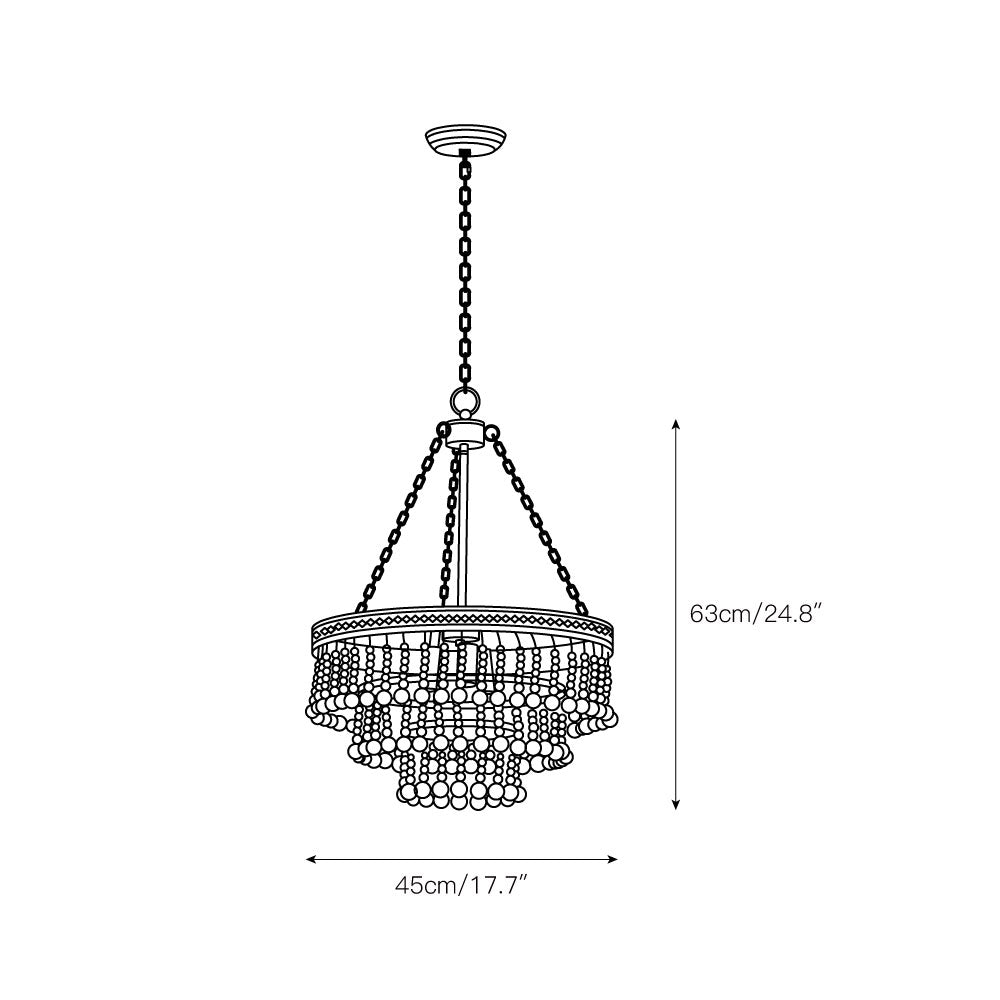 Avrinir Lustre Bois Luxe Postmoderne Grand - Neutralighting