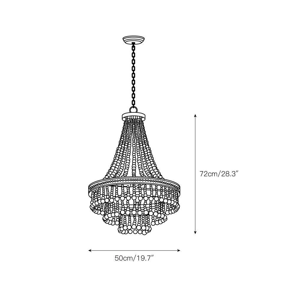 Avrinir Lustre Bois Luxe Postmoderne Grand - Neutralighting