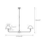 Norli Lustre Linéaire Moderne à LED en Métal - Neutralighting