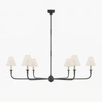 Lustra Suspension Lampe Bougie Noire Évasée - Neutralighting
